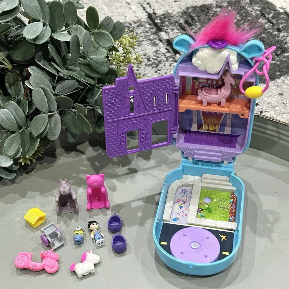Minions Polly Pocket Agnes Carl Bob Unicorn Compact Playset Despicable Me